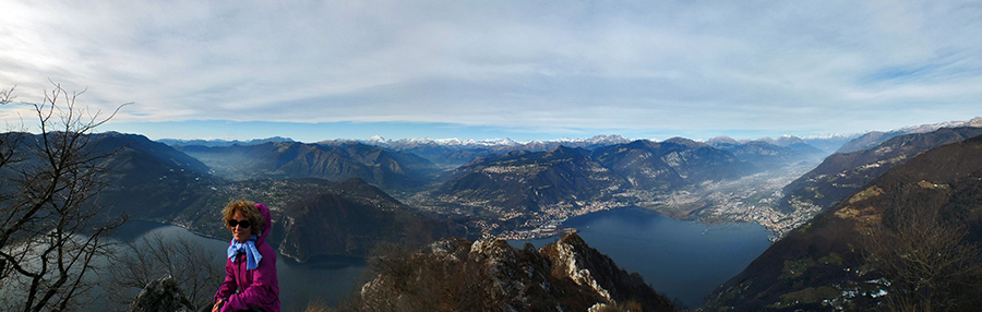 Dalla Carna Trentapassi vista verso nord - nordovest ad ampio raggio